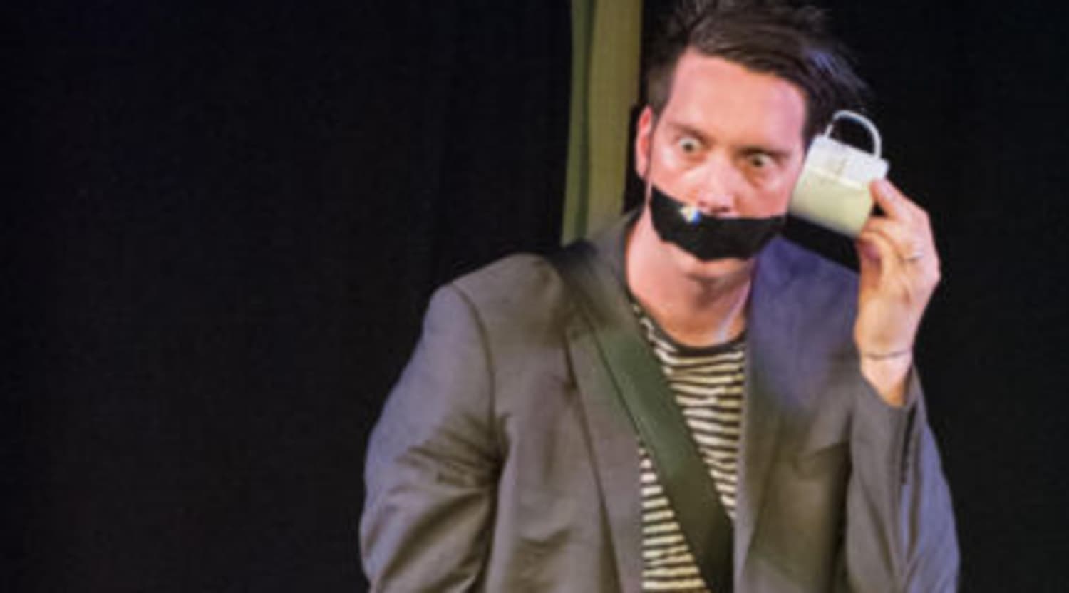 tape face t shirt