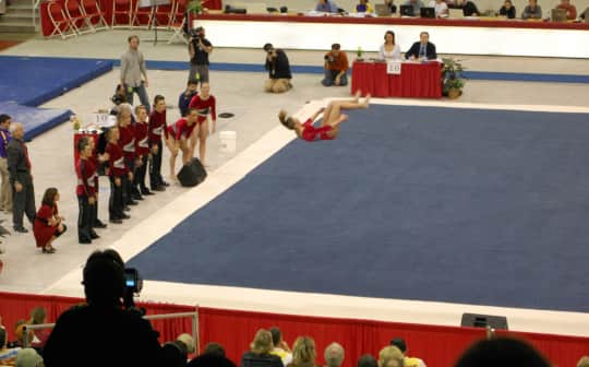 Oklahoma Sooners at Arkansas Razorbacks Gymnastics Image