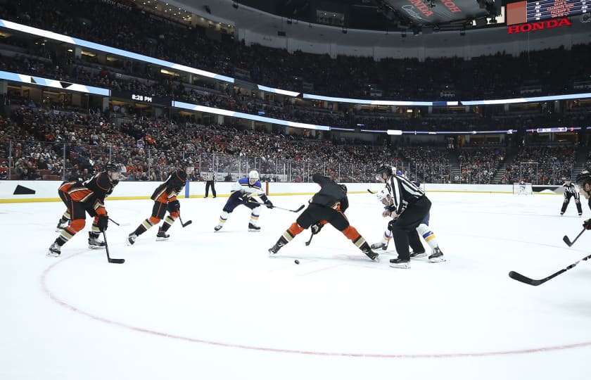 Mighty Ducks cast members attend Anaheim Ducks game