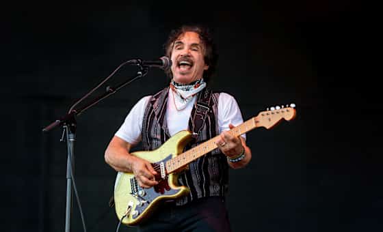 John Oates with the Good Road Band
